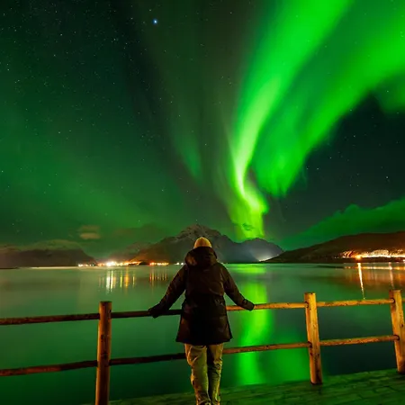 펜션 Lofoten Sea View Rorbu -unique Hideaway In The Heart Of Lofoten Hag