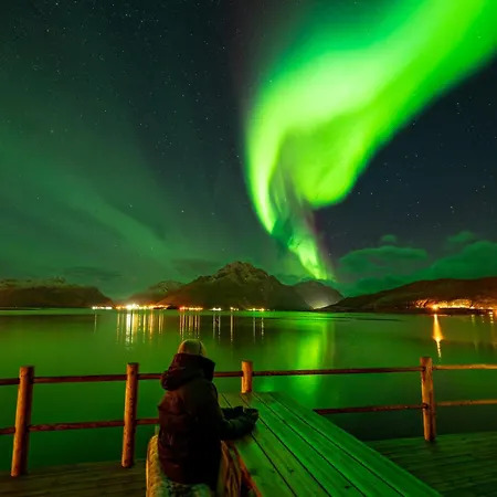 펜션 Lofoten Sea View Rorbu -unique Hideaway In The Heart Of Lofoten Hag