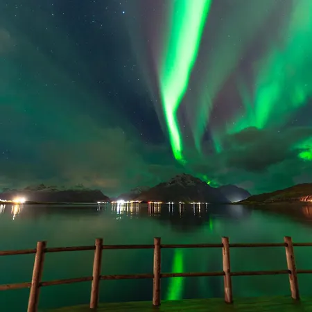 펜션 Lofoten Sea View Rorbu -unique Hideaway In The Heart Of Lofoten *